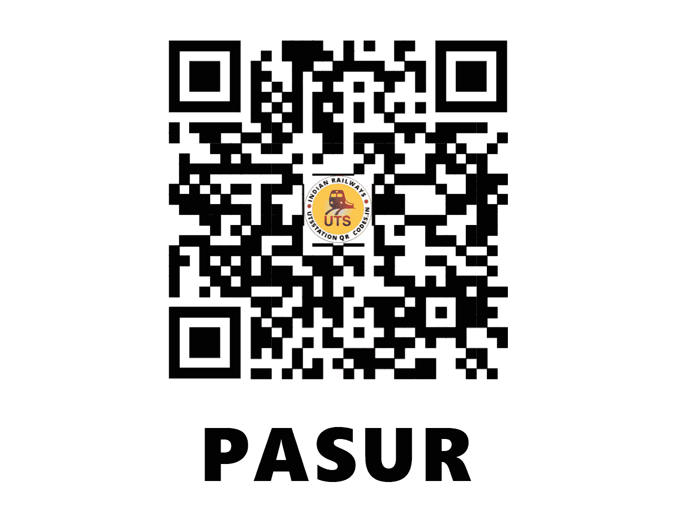 UTS QR Code for PASUR - PAS - SR (TAMIL NADU)